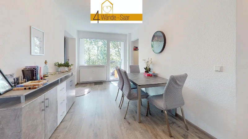 Renovierte 3-Zimmer-Wohnung mit Südwest-Balkon am Saarbrücker Eschberg